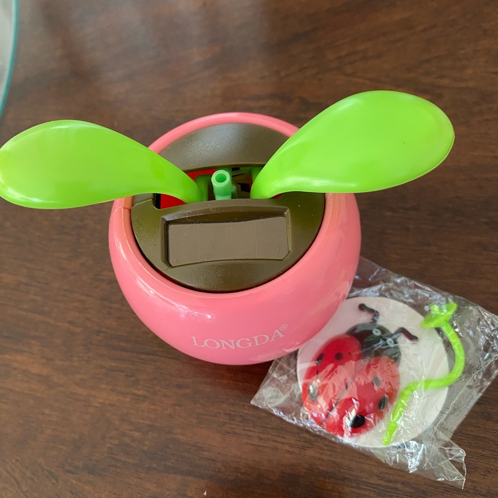 Pink and Green Dancing Flower Toy
